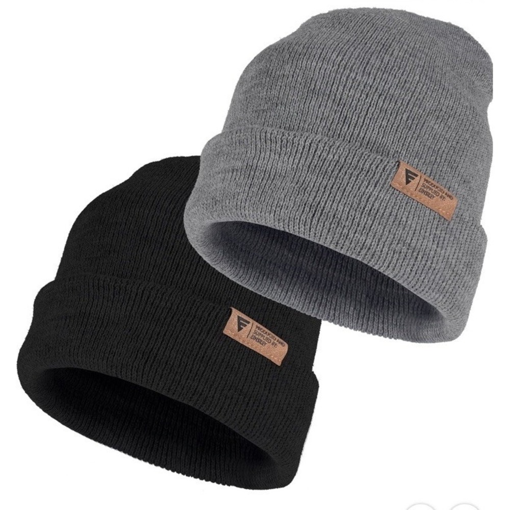 EINSKEY 2-Piece Large Ski Beanies Toboggan Hat, Watch Caps for Cold Weather NWT